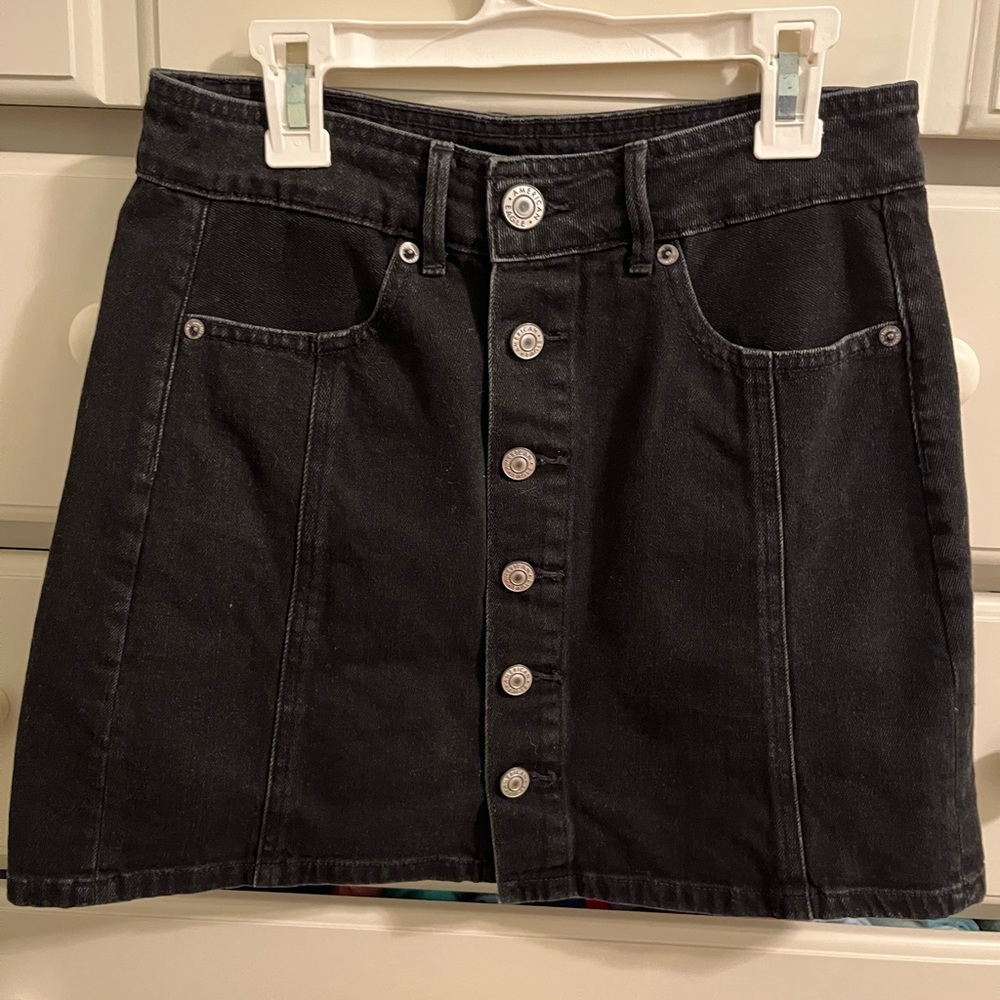 American Eagle mini denim skirt